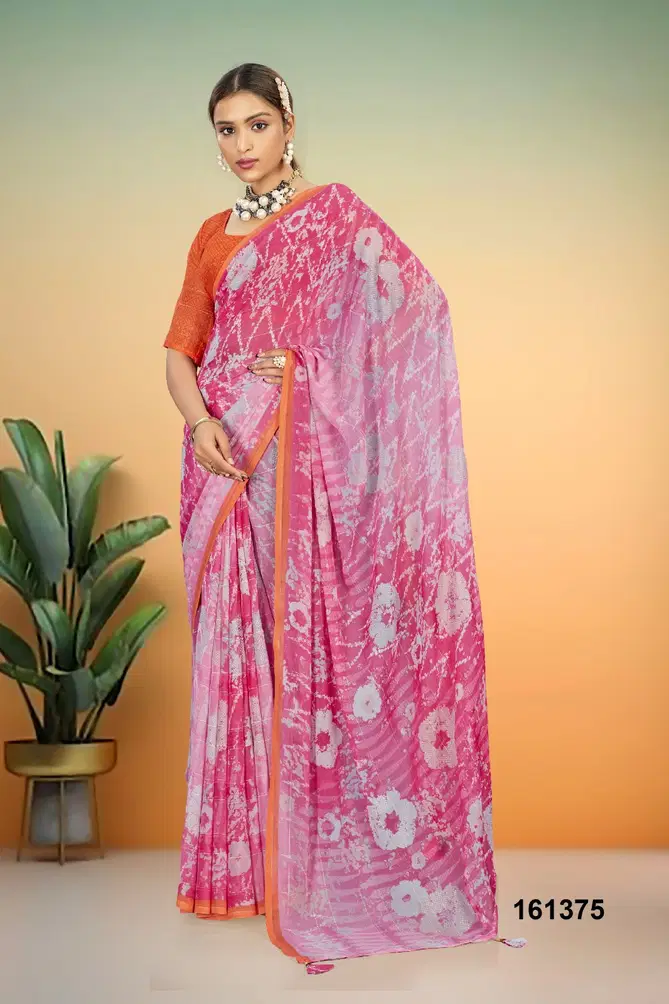 Navita Vol 12 By Vallabhi Georgette Floral Printed Sarees Wholesale Shop In Surat